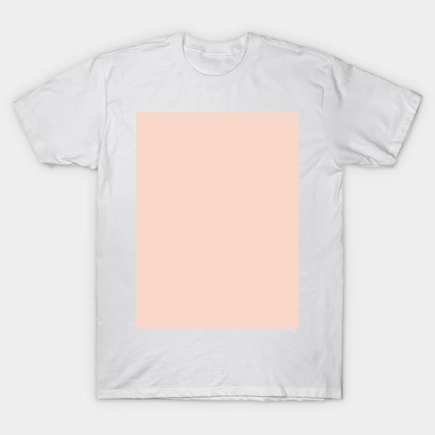 preppy girly chic minimalist pastel color blush pink T-Shirt by Tina